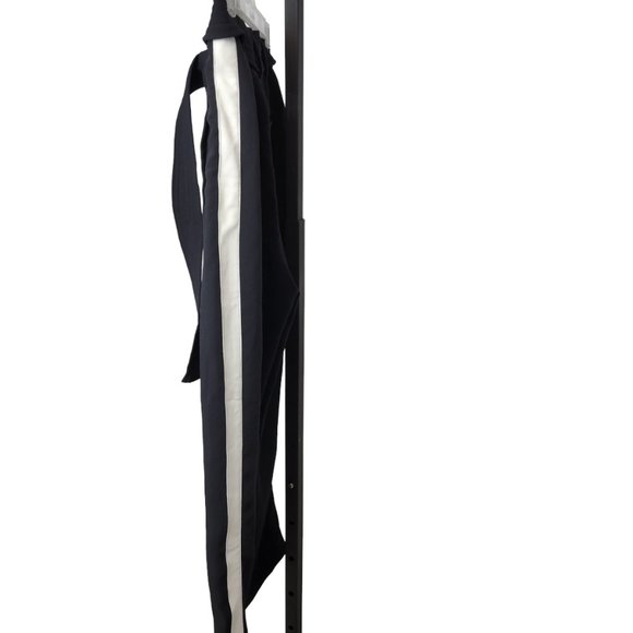 Aritzia Wilfred Tie Front Pants Black With White Stripe - Picture 4 of 5